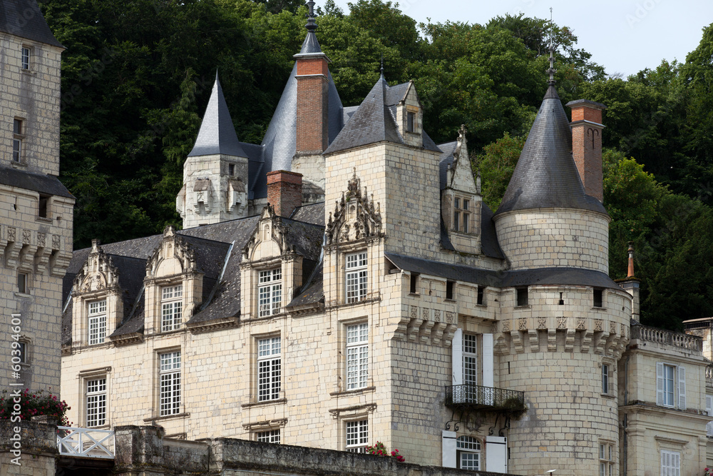 Fototapeta premium Castel of Rigny-Usse . Loire Valley, France
