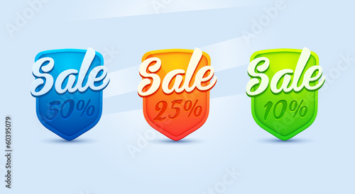 Vector sale badges
