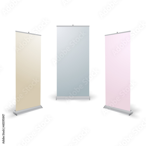 Blank roll up banner