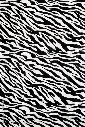 The fabric on striped zebra