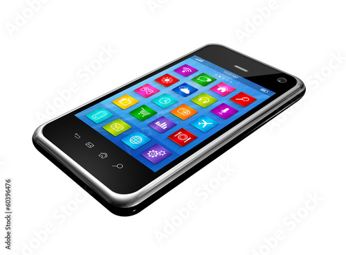 Smartphone Touchscreen HD - apps icons interface