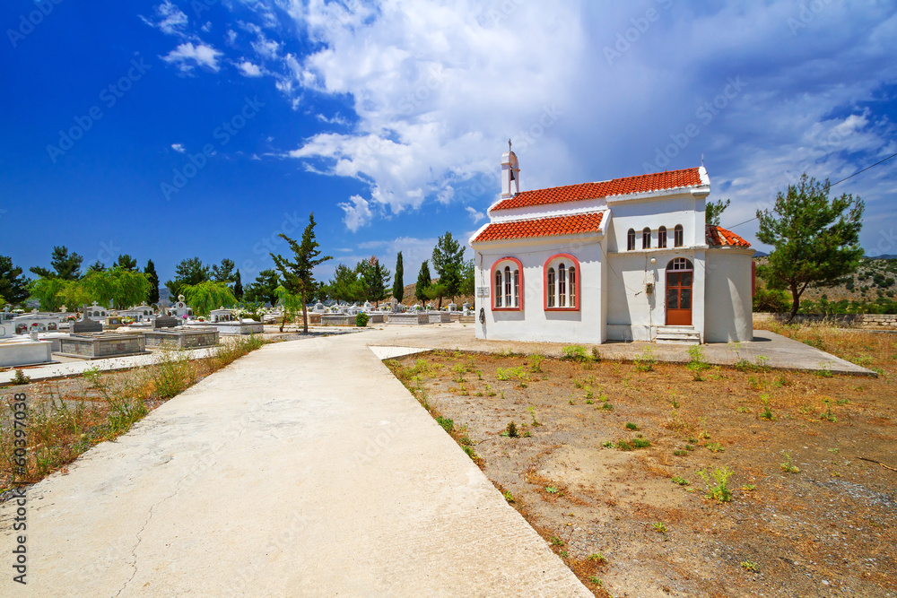 Small traditional church on Crete, Greece