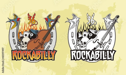 Tattoo rockabilly print