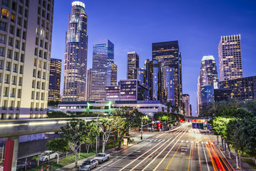 Wandcirkels Los Angeles Stadsgezicht downtown LA Californië  © SeanPavonePhoto