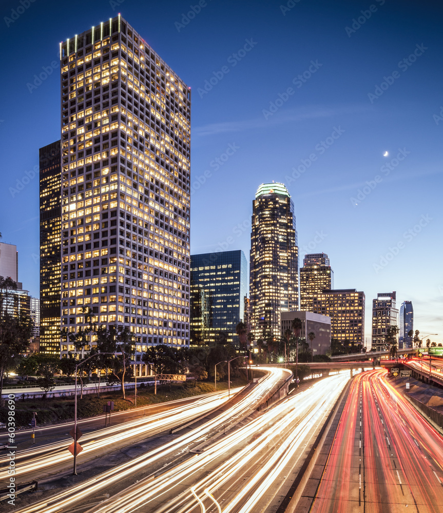 Fototapeta premium Los Angeles, California Downtown Cityscape