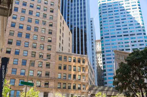 San Francisco Market Street Downtown in California