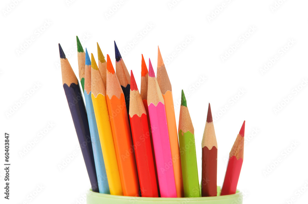 Colorful pencils closeup Colorful pencils closeup