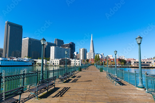 San Francisco downtown from pier 7 California © lunamarina
