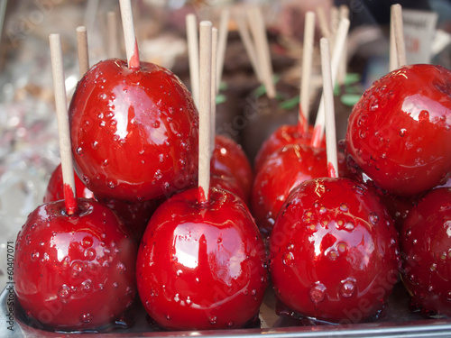 Photography Candied Apples at Vienna Christmas Market