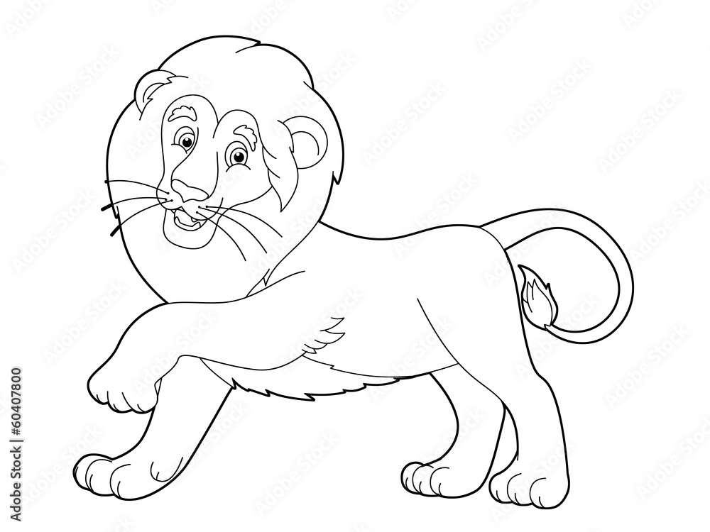 Obraz premium Coloring page - animal - illustration for the children