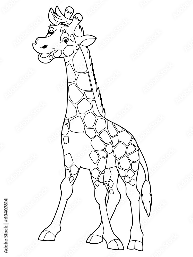 Fototapeta premium Coloring page - animal - illustration for the children
