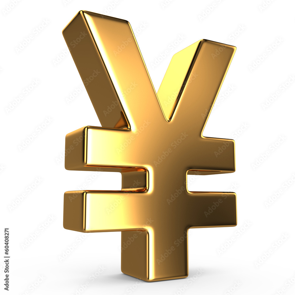 Sign of yuan on white isolated background Sign of yuan on white isolated background
