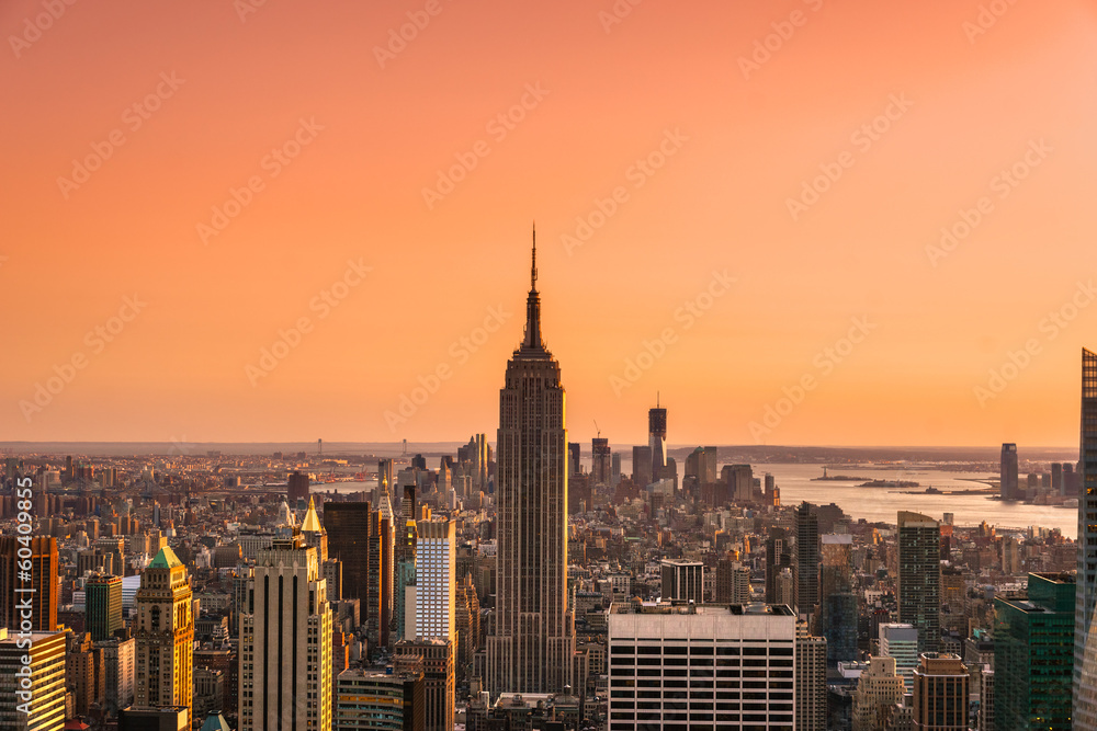Naklejka premium Manhattan, Nowy Jork. USA.