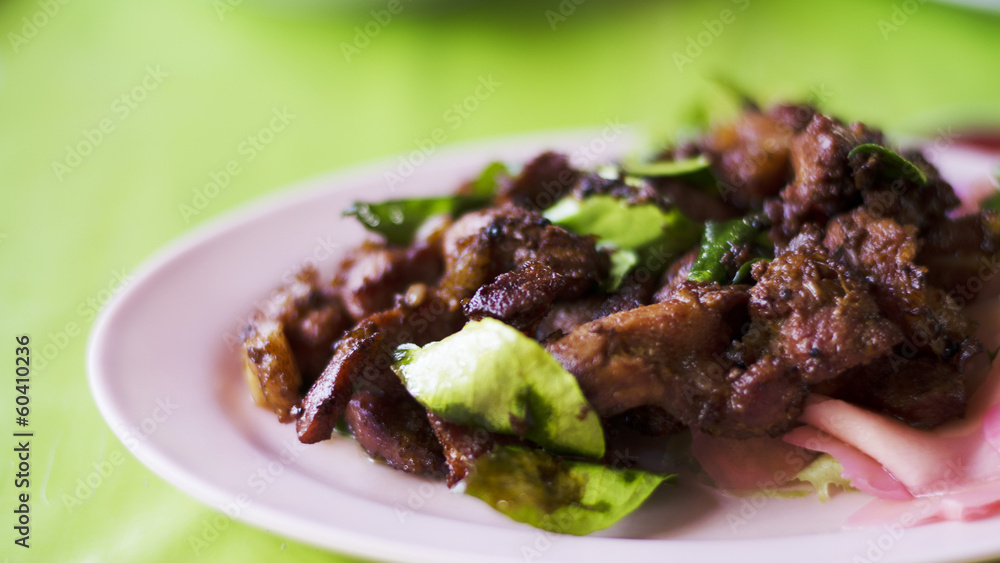 fried cartilage sour pork stock photo fried cartilage sour pork stock photo