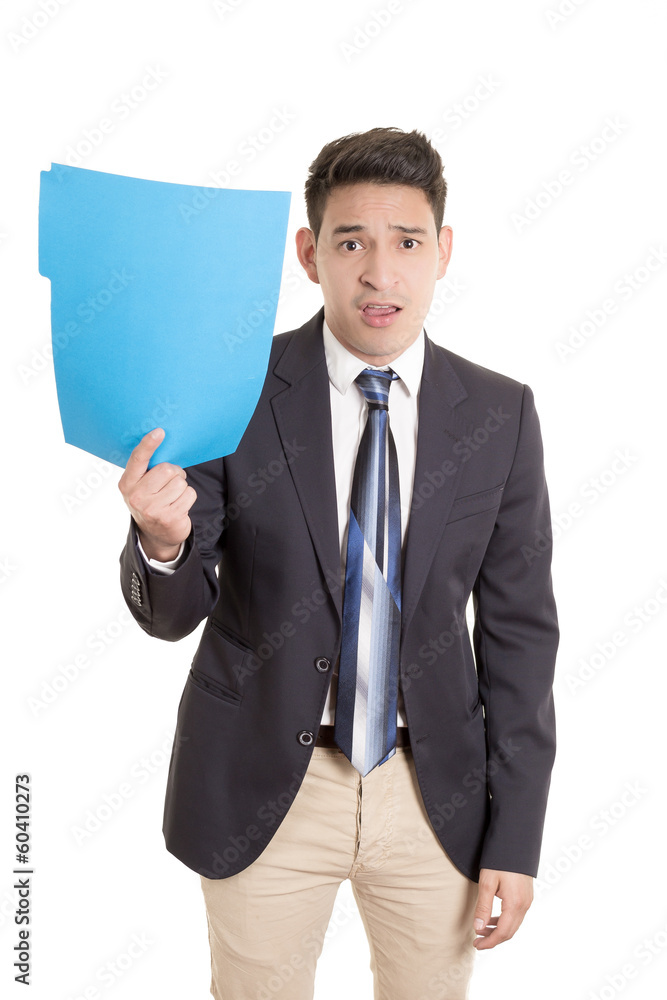 hispanic businessman with folder hispanic businessman with folder