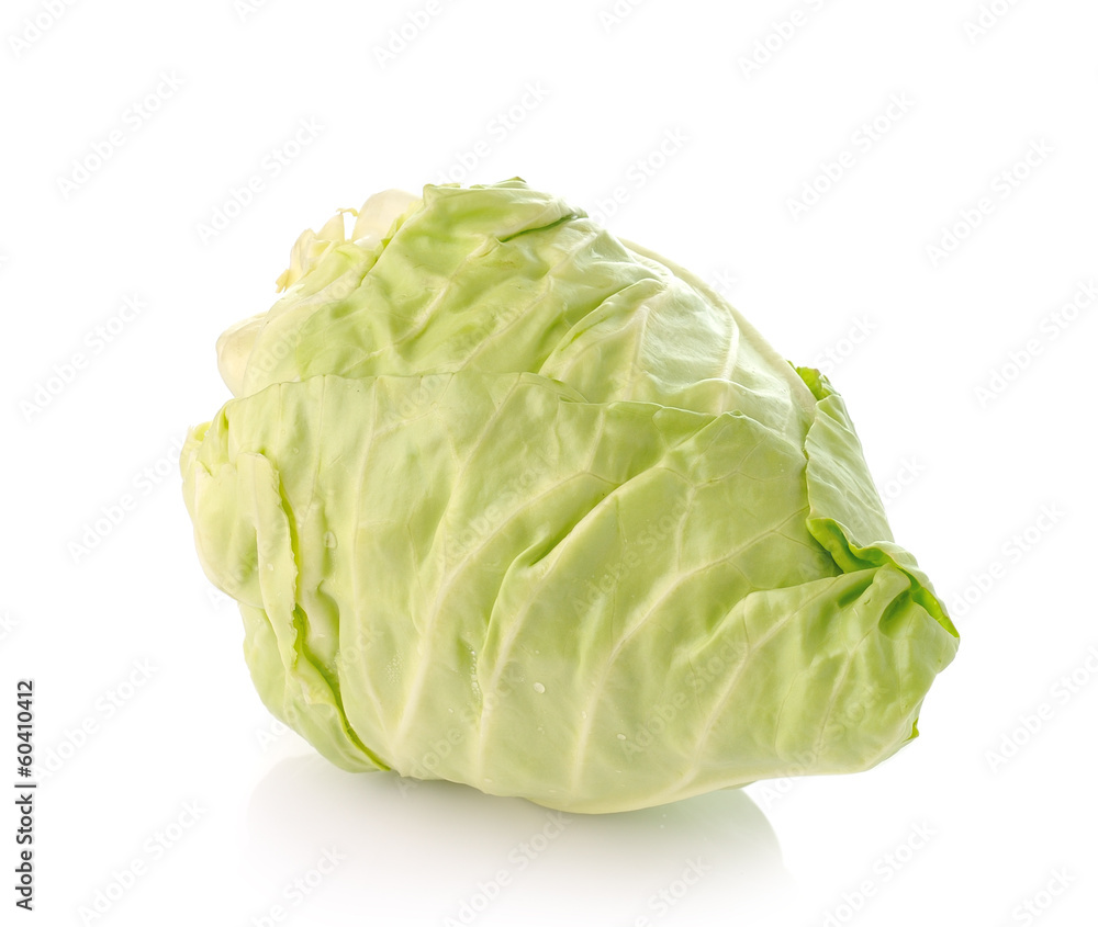 green cabbage isolated on white green cabbage isolated on white