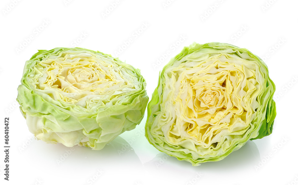 green cabbage isolated on white green cabbage isolated on white