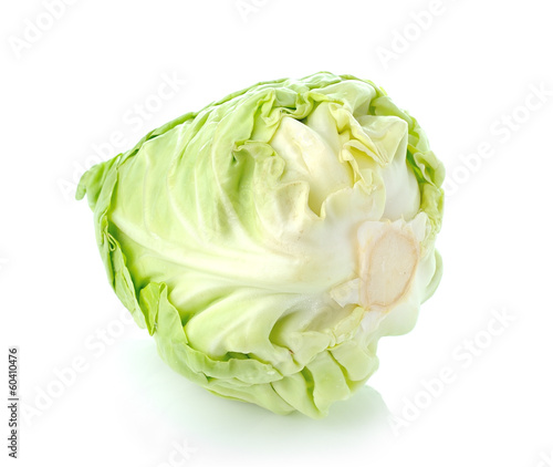 green cabbage isolated on white © sommai