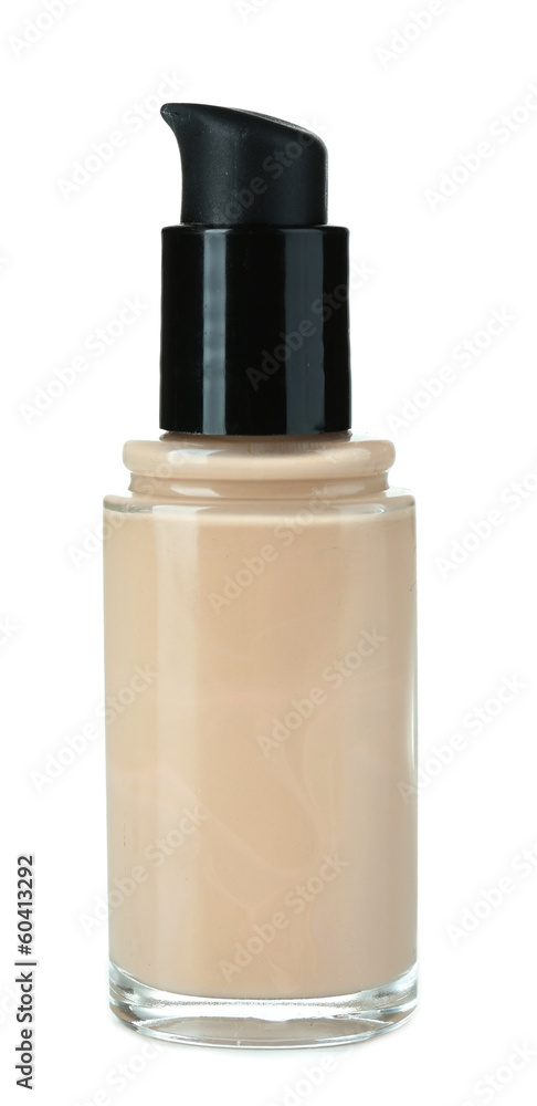 Foundation cream isolated on white Foundation cream isolated on white