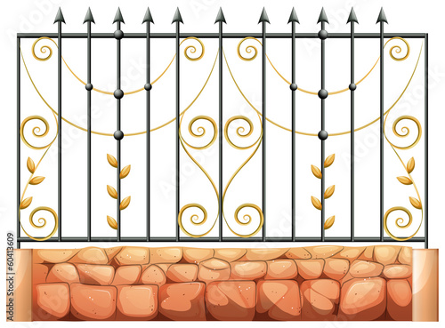 A gate made of pointed steel