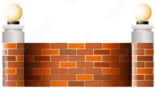 A wall with lampshades