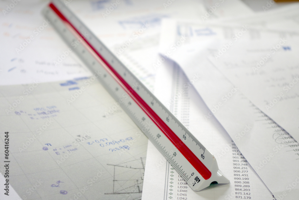scale, architecture and engineer triangle ruler scale, architecture and engineer triangle ruler