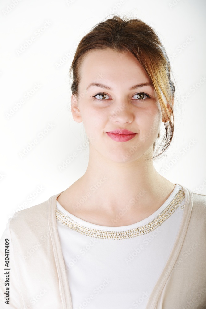Very beautiful young girl posing for portrait Very beautiful young girl posing for portrait