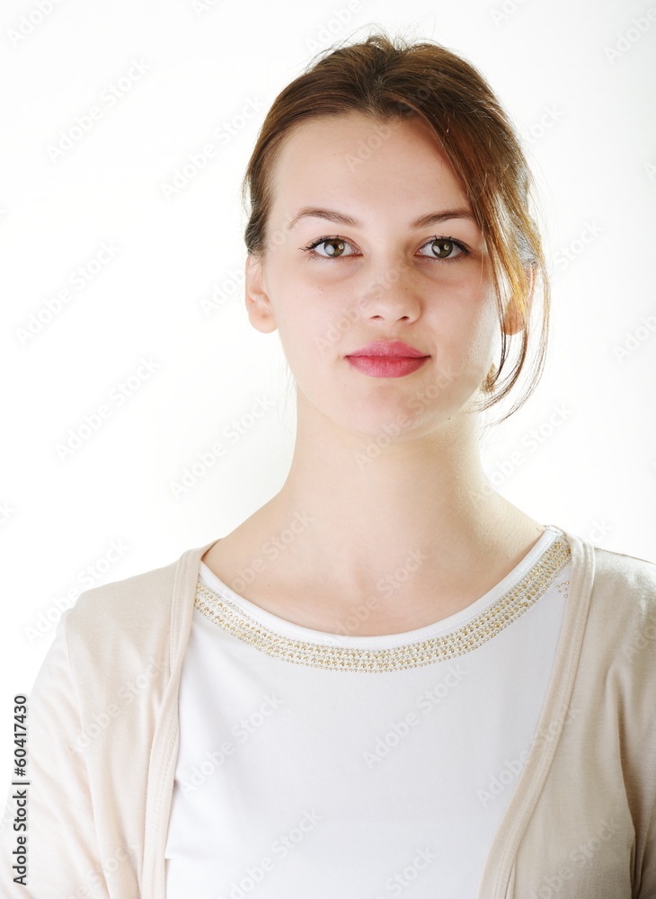 Very beautiful young girl posing for portrait Very beautiful young girl posing for portrait