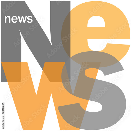 "NEWS" Letter Collage (live breaking headlines rss feed media)