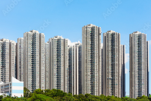 Residential district in Hong Kong © leungchopan