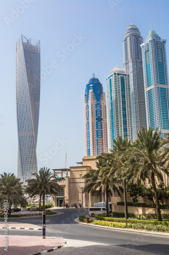 Dubai Marina cityscape, UAE photo