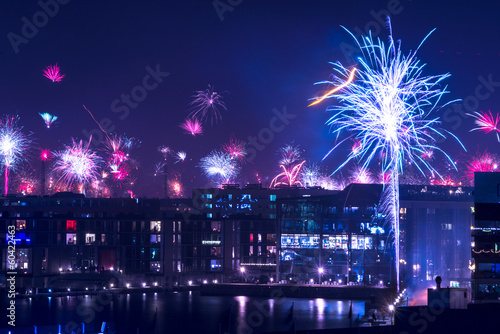 Canvas Print Firework in Copenhagen