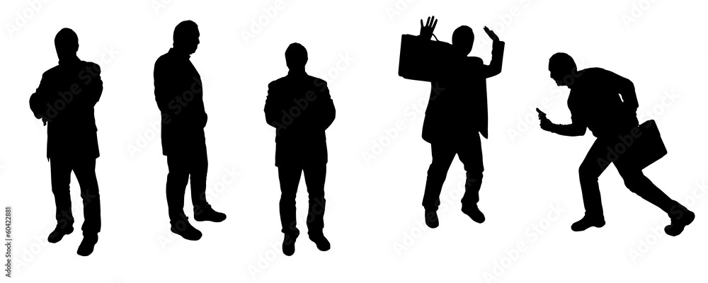 vector Silhouettes of businesspeople vector Silhouettes of businesspeople