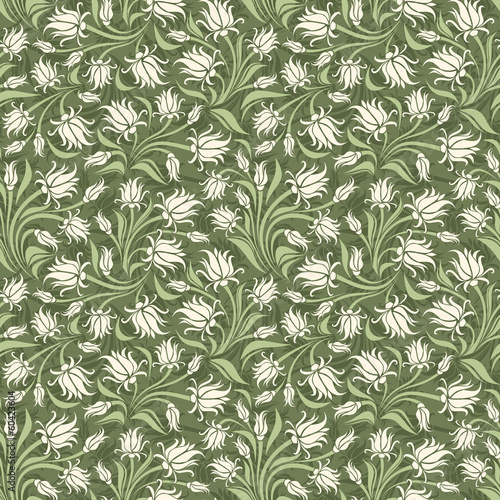 Seamless floral pattern. Vector illustration. © naddya