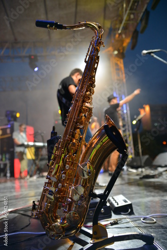 Sax on stage