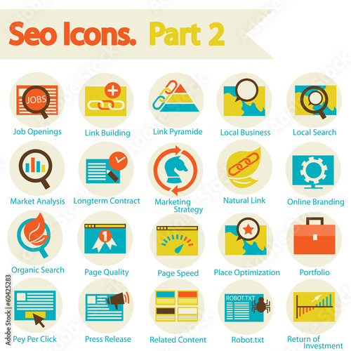 SEO icons set part 2