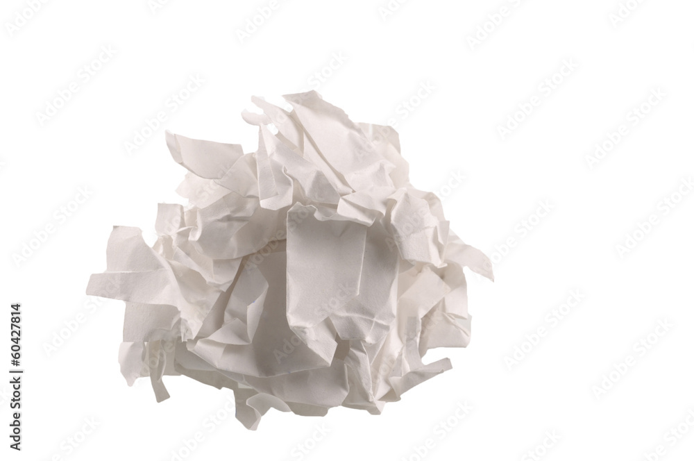 Isolated Crumple Paper Isolated Crumple Paper