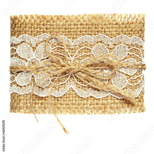 Canvas and lace