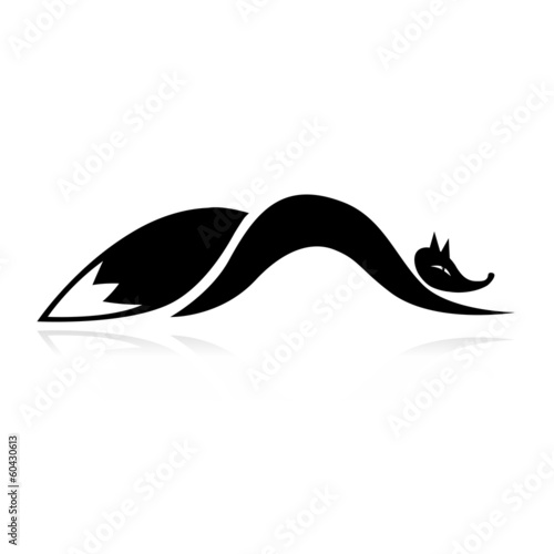 Fox silhouette for your design