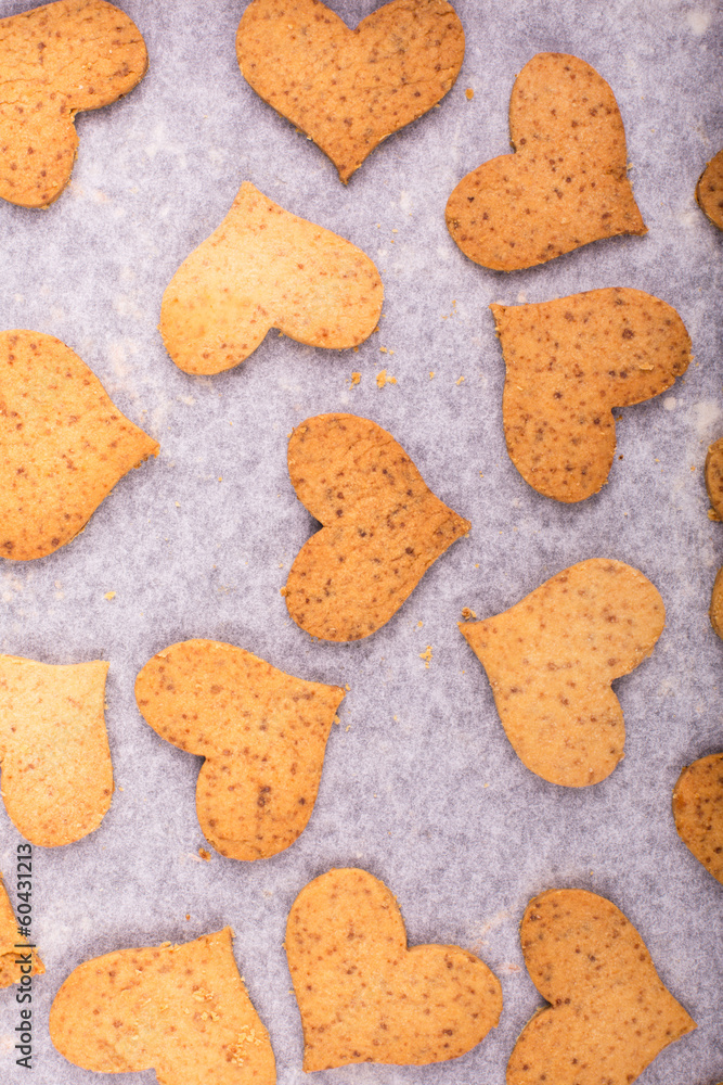 Biscuits On The Parchment Baking Paper Biscuits On The Parchment Baking Paper