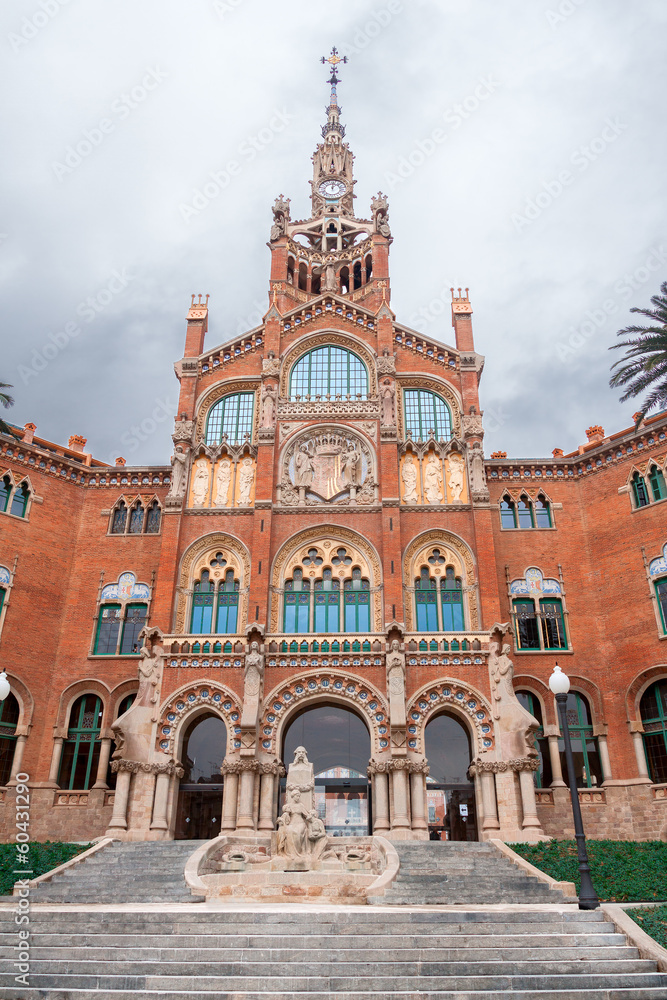 Obraz premium Hospital de la Santa Creu i de Sant Pau, Barcelona, Spain