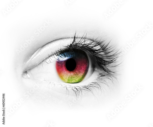 Auge mit Bunter Pupille