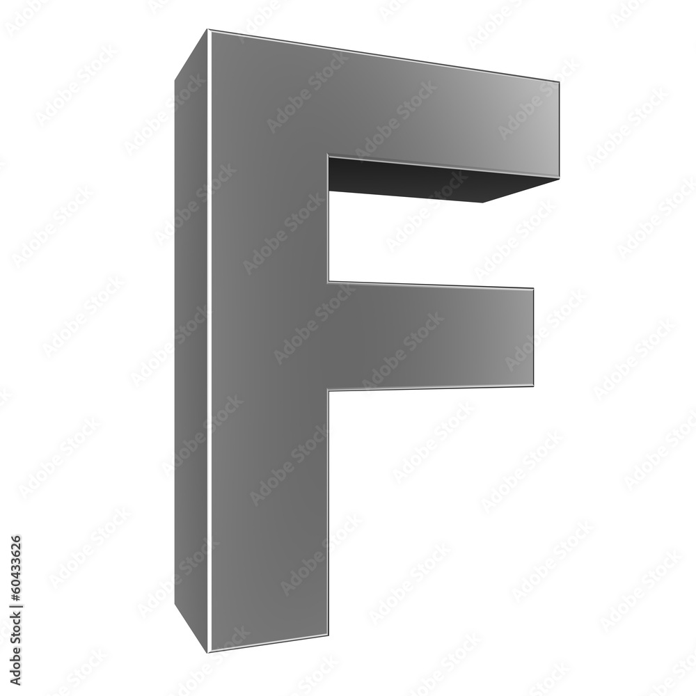 3d letter collection - F 3d letter collection - F