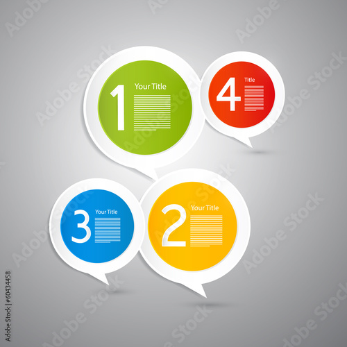 Vector Progress Steps for Tutorial, Infographics