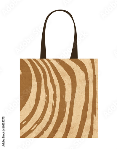 Shopping bag with zebra print for your design