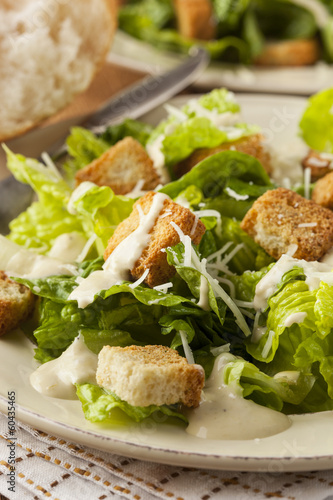 Healthy Green Organic Caesar Salad