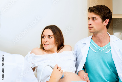 pregnant woman and the future father