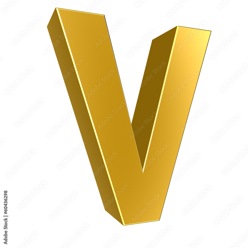 3d letter collection - V 3d letter collection - V