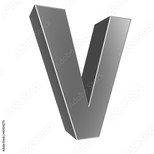 3d letter collection - V