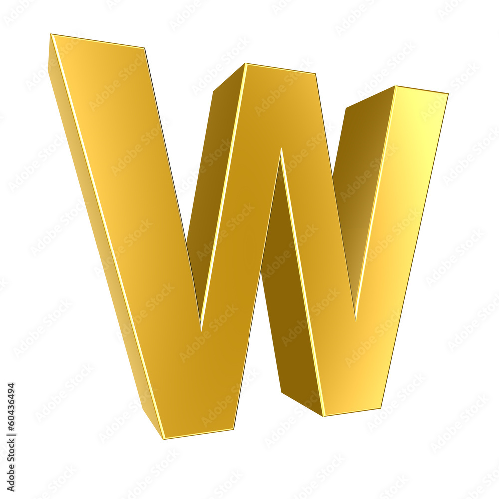 3d letter collection - W 3d letter collection - W